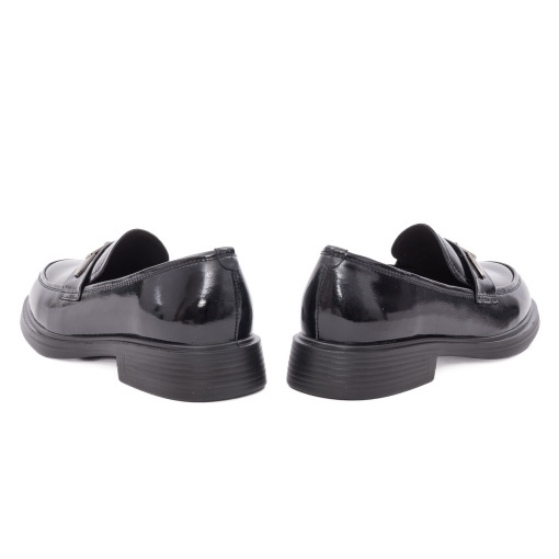 Pantofi dama eleganti din piele naturala lacuita, PASS Collection 1M590014A 01-L, negru - Img 5