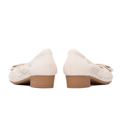 Pantofi dama eleganti, piele naturala, M4M460006B 52-N, crem - Img 6
