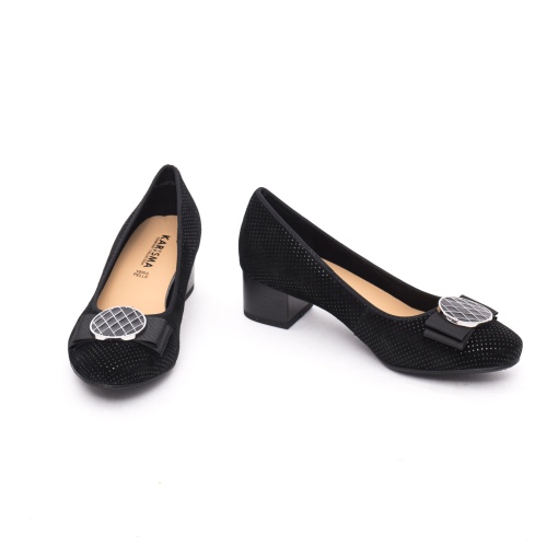 Pantofi damă Karisma din piele întoarsă cu strasuri JIJI60016A 01-I - Img 2