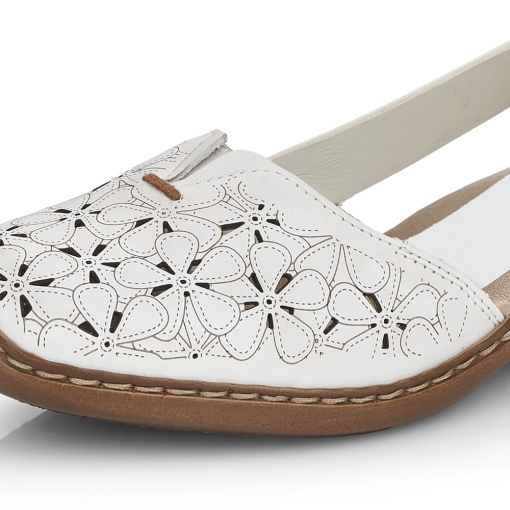 Pantofi dama, piele naturala, 41356-80, alb - Img 3