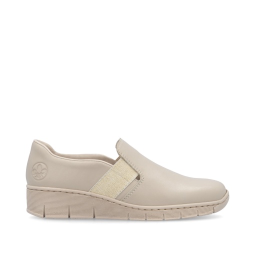 Pantofi dama, piele naturala, 53784-60, crem - Img 4