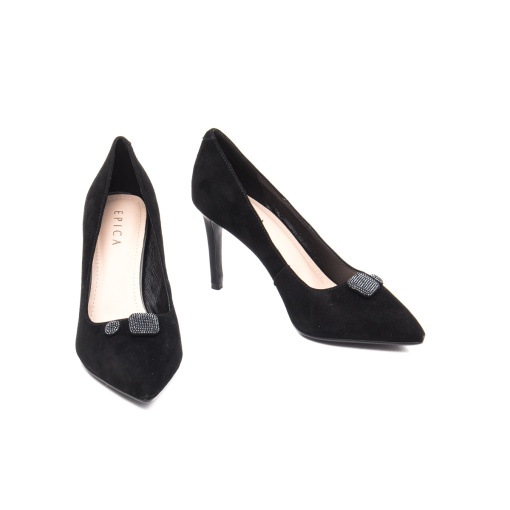 Pantofi dama, piele naturala intoarsa, HMHM00038B L2-I, negru - Img 4