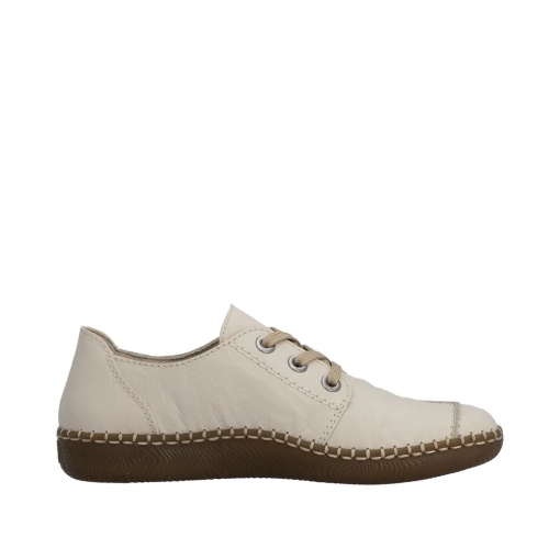 Pantofi dama, piele naturala, Rieker N2402-60, bej - Img 7
