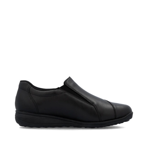 Pantofi damă Rieker 47250-00 negri din piele, confort și stil cu talpă flexibilă - Img 9