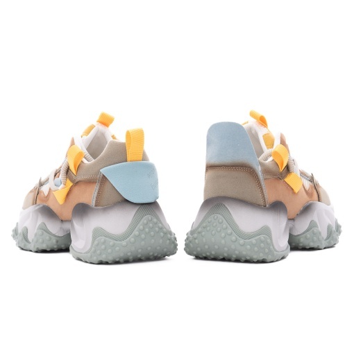 Pantofi dama sport din piele mix Feeling 5022, verde - Img 6
