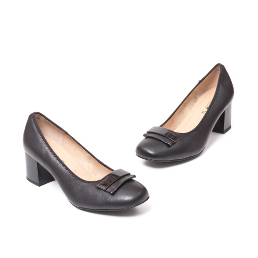Pantofi eleganti cu toc gros, JIJI20088C 01-N - Img 2