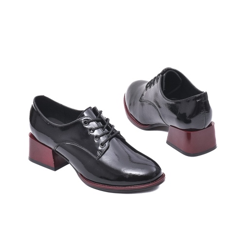 Pantofi eleganti, piele naturala lacuita,V4VA50020A 01-L - Img 6
