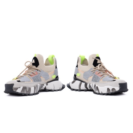 Pantofi sport barbati din piele mix, Gryxx 4S18159J 03-Z, bej - Img 5