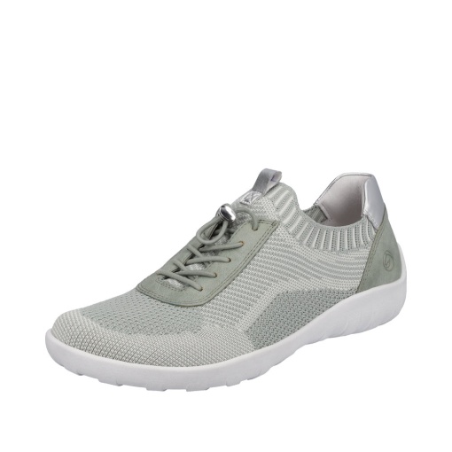 Pantofi sport damă Remonte R3518-52 - verde deschis, textil elastic, talpă flexibilă - Img 2