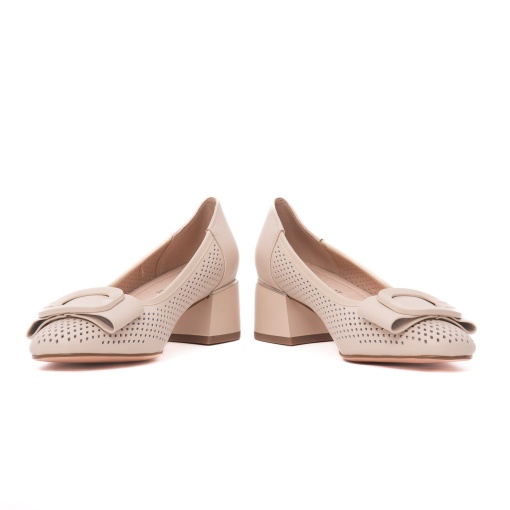 Pantofi vara dama din piele naturala, Karisma, JYJY60007B 52-N, crem - Img 5