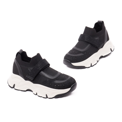 Pantofi vara dama PASS Collection, 2USL60006A 01-T din piele naturala, negru - Img 2