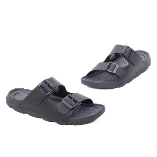 Papuci barbati din piele naturala, JEEP, DAYTONA JM61120A 062 BLACK, negru - Img 2