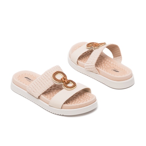 Papuci dama comozi din piele, IZ7178 52-S - Img 5