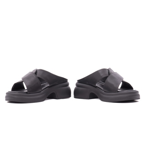 Papuci dama din piele naturala, Karisma 9NMA80002A 01-N, negru - Img 5