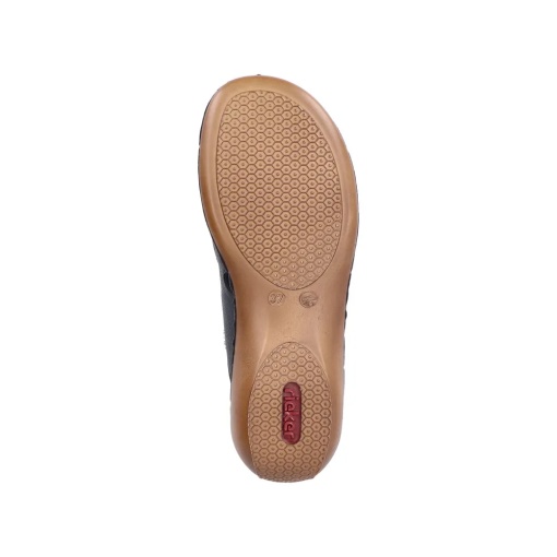Papuci reglabili pentru dama din piele naturala, Rieker 65958-00, negru - Img 11