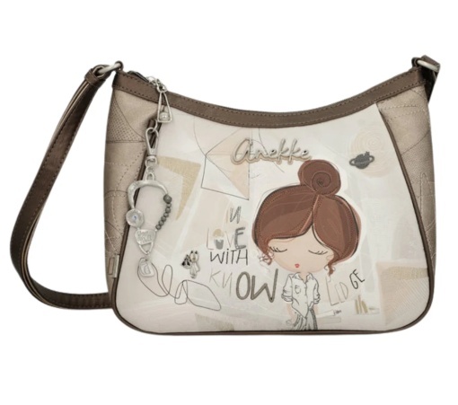 Poșetă Casual Anekke Aurie 42803-002 - Design Artistic - 30 cm - Img 2