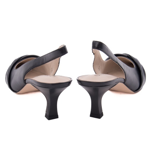 Saboti dama din piele naturala, Caprice, 9-29600-46 022 BLACK NAPPA, negru - Img 6