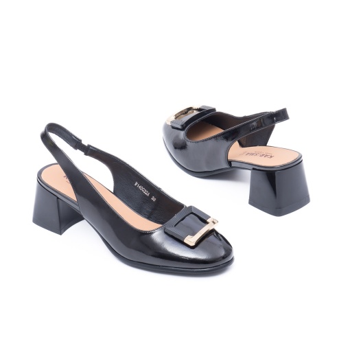 Saboti dama eleganti din piele lacuita W1W140032A 01-L - Img 6