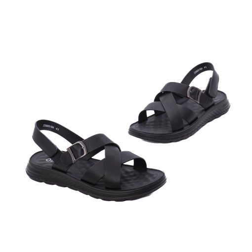 Sandale barbati din piele naturala, Otter 28Z580018A 01-N, negru - Img 2