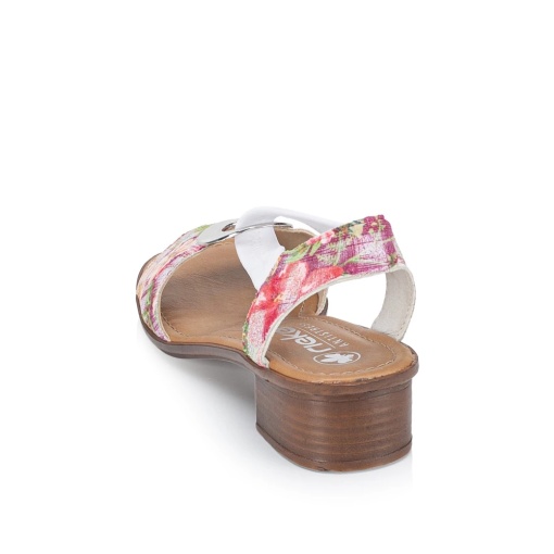 Sandale casual dama cu aspect floral, 62662-90 - Img 5