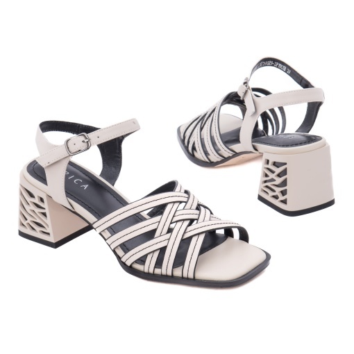 Sandale dama din piele naturala, Epica Z9L177-A629-ZP156TH 03-N, bej - Img 3