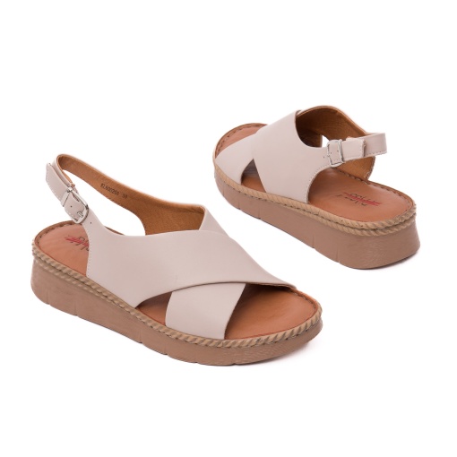 Sandale dama din piele naturala, PASS Collection, 7IKL60020A C5-N, roze - Img 3