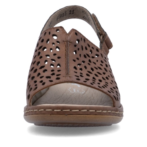 Sandale damă piele Rieker 65985-25 maro - Img 7