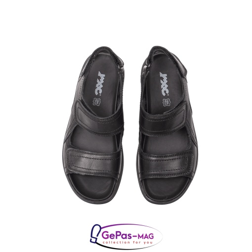 Sandale de barbat, piele naturala, IC702730 Negru - Img 6