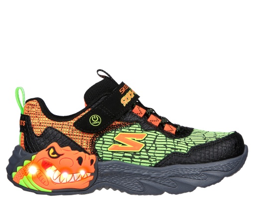 Sneakers copii cu led Dino-Light 400615L BKOR - Img 2