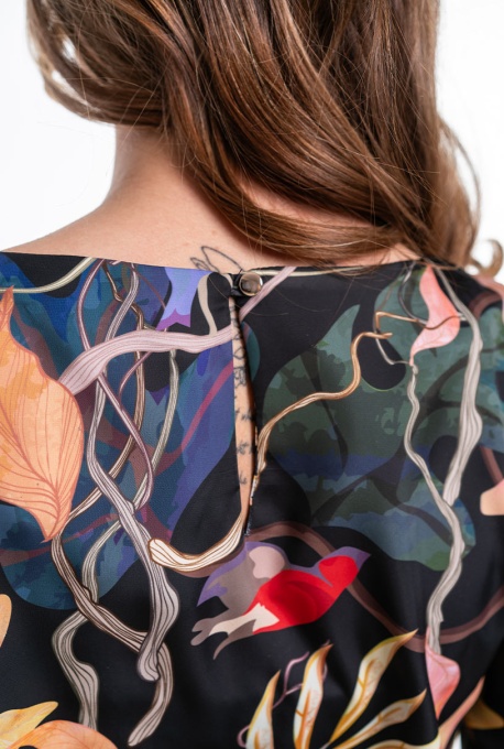 Bluza dama cu imprimeu floral ADDISON, multicolor - Img 5