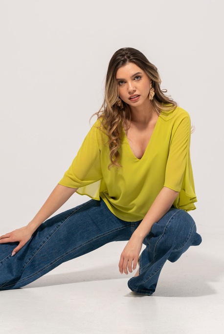 Bluza Hermosa verde-lime Ramia - Img 7