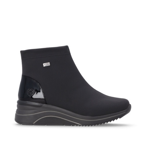 Botine dama din material textil, Remonte D0T73-00, negru - Img 4
