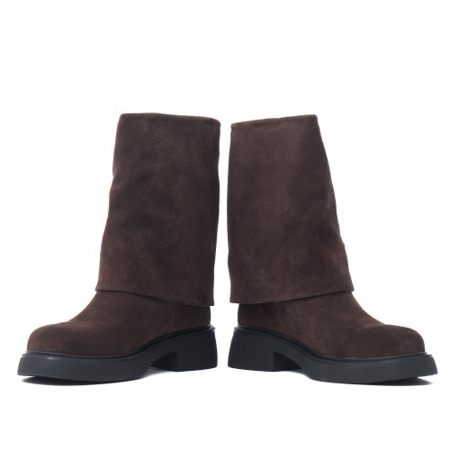Botine dama din piele intoarsa, Epica, 7QXS70008B 02-I, maro - Img 5