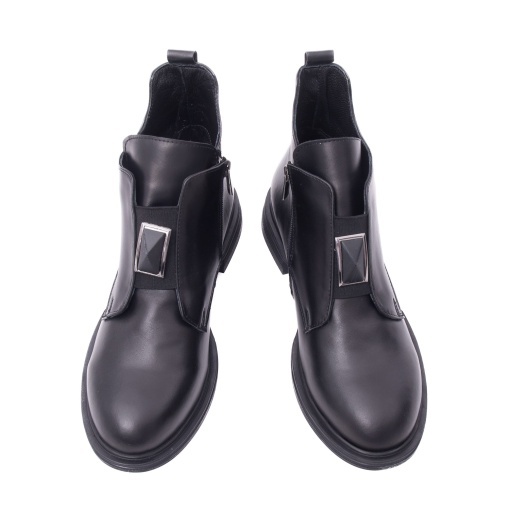 Botine dama din piele naturala, Dogati 20901, negru - Img 5