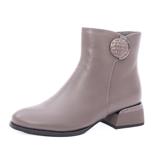 Botine dama din piele naturala, Epica 1JI90038C 14-N, gri - Img 2