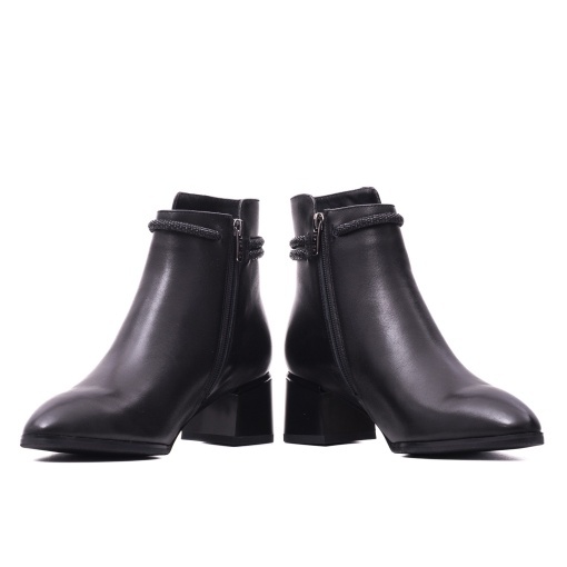 Botine dama din piele naturala, Epica, K3K370038A 01-N, negru - Img 5