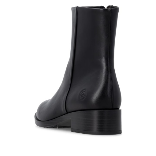 Botine dama din piele naturala intoarsa, Remonte D3U73-00, negru - Img 3