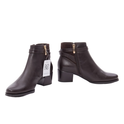 Botine dama din piele naturala, Regarde le Ciel JOLENE 39 7321 CASTAGNO CHOCOLATE, maro ciocolatiu - Img 3