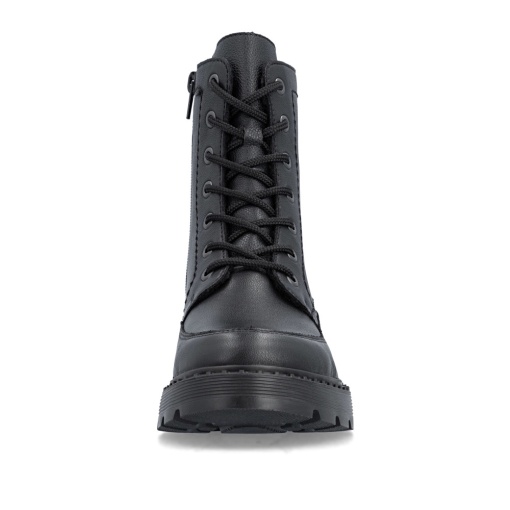 Botine dama din piele naturala, Rieker 70410-00, negru - Img 7
