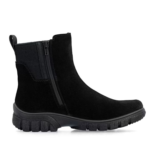 Botine dama din piele naturala, Rieker Z7269-00, negru - Img 6