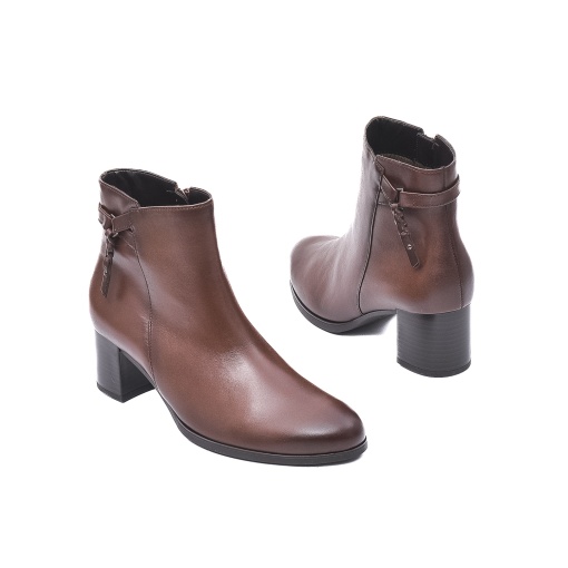 Botine dama, piele naturala, GB55692-24, maro - Img 6