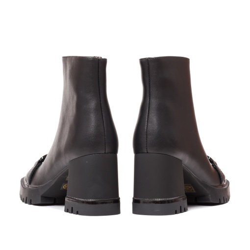 Botine dama piele, W1W300003 01-N, negru - Img 3
