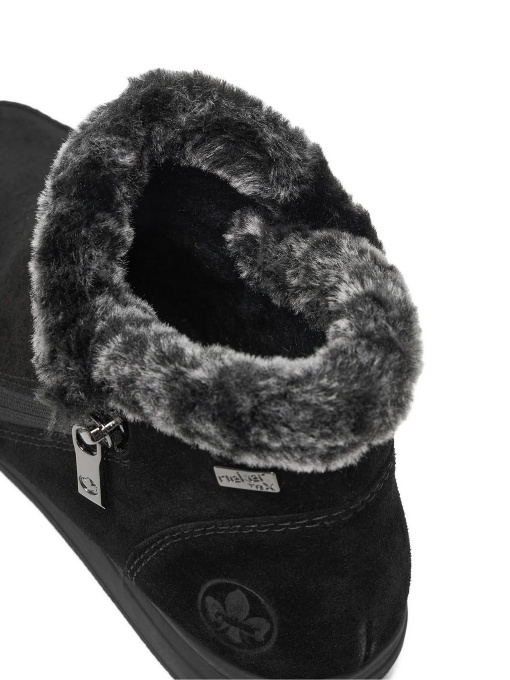 Botine dama Rieker 47256-00 din piele intoarsa - Img 6