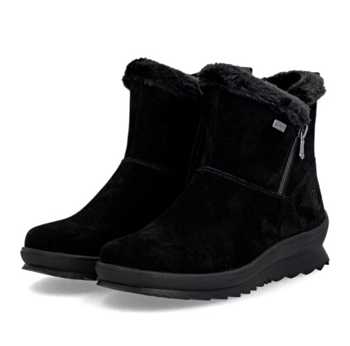 Botine Remonte din Piele Naturală cu Blăniță R8486-02 - Img 5
