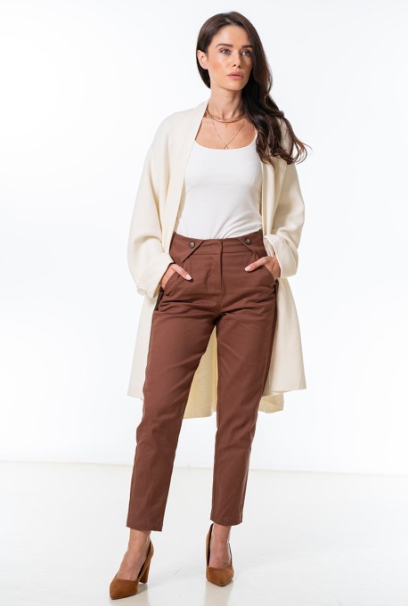 Cardigan dama - Ecru - marime unica - Img 6