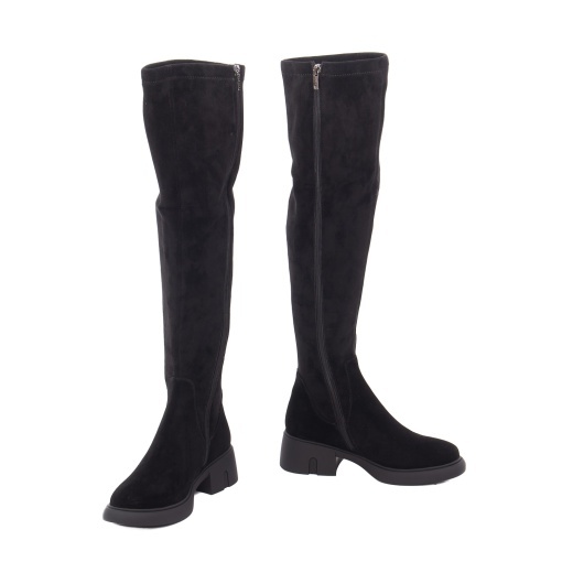 Cizme dama din piele naturala intoarsa , Epica 3NT59-H747-015B 01-Z, negru - Img 3