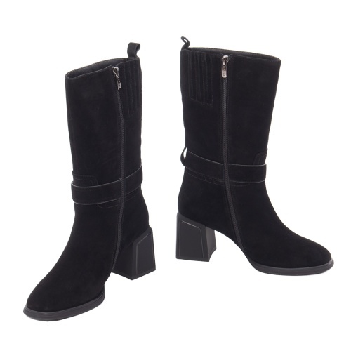 Cizmulite dama din piele naturala intoarsa, Epica 3B354-D890-015B 01-I, negru - Img 3