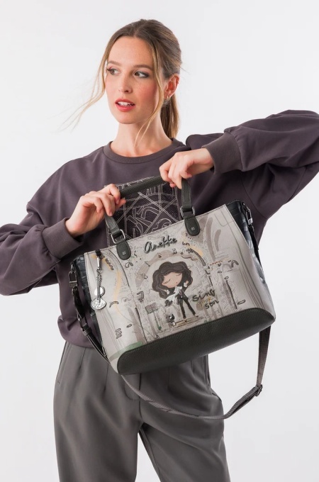Geanta eleganta SQUARE CROSSBODY ORCHESTRA din piele ecologica, Anekke 43801-447 Multicolor - Img 9