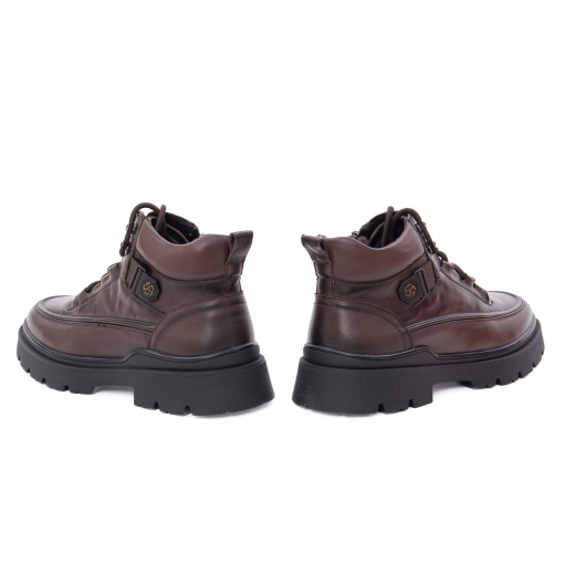 Ghete barbati din piele naturala, Gryxx 2T8099-2 02-N, maro - Img 5