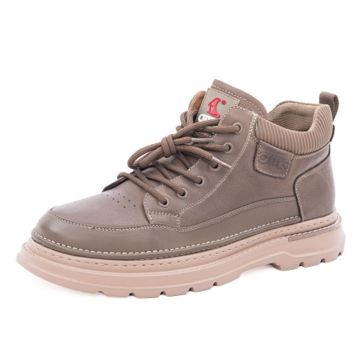 Ghete barbati din piele naturala, Otter 1E670008C 40-N, maro kaki - Img 2